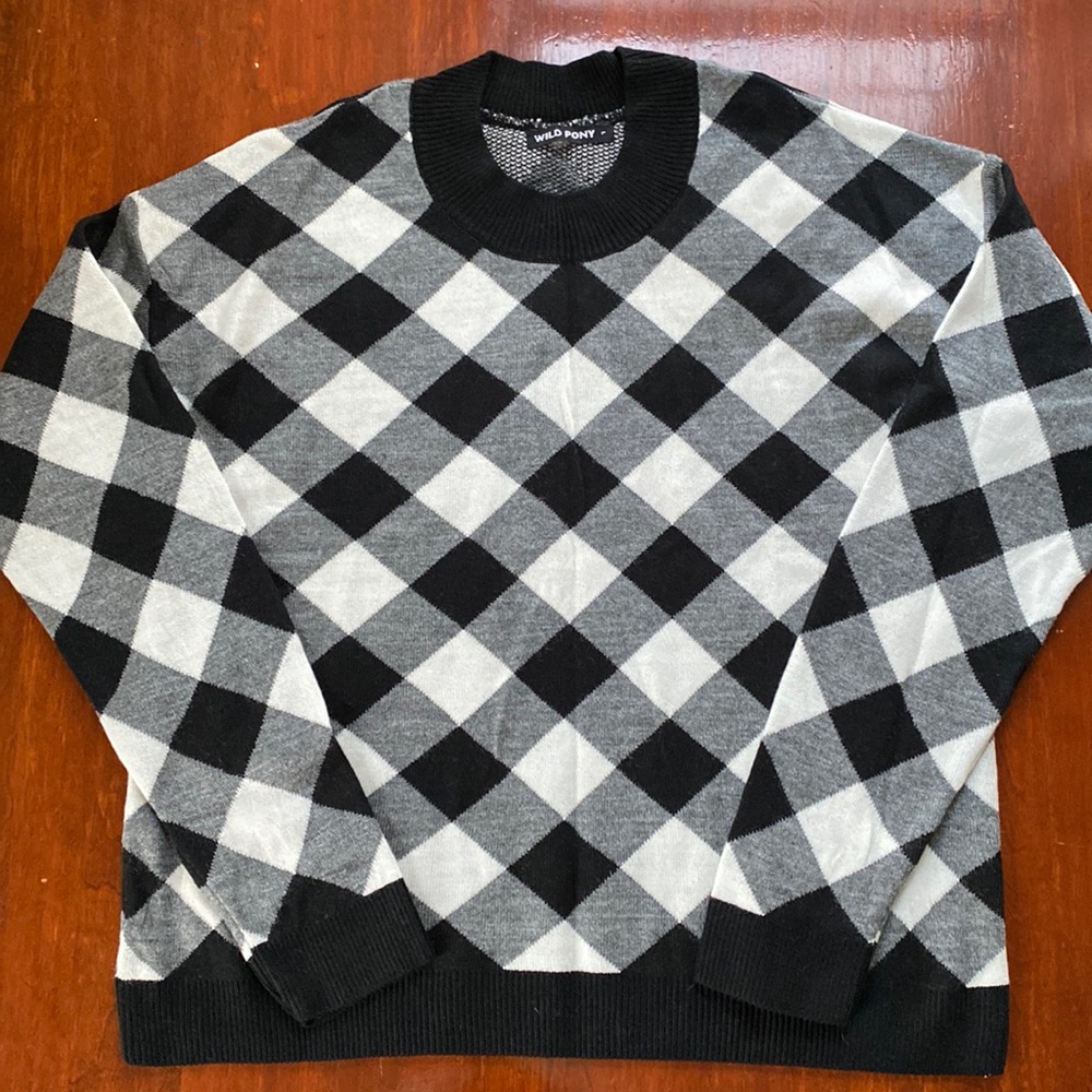 Wild Pony Checkered Sweater